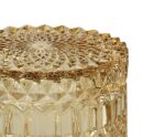 Andrea House - Γυάλινο Κουτί Μπάνιου Yellow Glass Ø10,5cm - Image 3