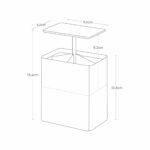 Yamazaki - Tower. Κουτί Για Μπατονέτες Με Καπάκι Push up BK - Image 9