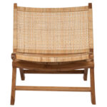 ΚΑΡΕΚΛΑ LOUNGE ΑΝΑΔΙΠΛΟΥΜΕΝΗ ANTIL HM9379.01 ΜΑΣΙΦ ΞΥΛΟ ΤEAK ΦΥΣΙΚΟ 66x77x67Yεκ. - Image 3