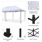 ΚΙΟΣΚΙ/GAZEBO MATTHEW HM6312 ΠΤΥΣΣΟΜΕΝΟ-ΣΚΕΛΕΤΟΣ ΜΕΤΑΛ.ΜΑΥΡΟΣ-ΛΕΥΚΟ ΥΦΑΣΜΑ 3x6x3,10Yμ - Image 6