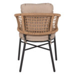 ΠΟΛΥΘΡΟΝΑ ΑΛΟΥΜΙΝΙΟΥ DARK GREY ΕΠΑΓΓΕΛΜ. RATTAN ΜΑΞΙΛΑΡΙ ΜΠΕΖ HM5863.01 60x56x84 εκ. - Image 6