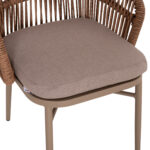 ΠΟΛΥΘΡΟΝΑ ΑΛΟΥΜΙΝΙΟΥ ORIN HM6265.03 ΚΑΠΟΥΤΣΙΝΟ- P.E.RATTAN ΣΕ ΦΥΣΙΚΟ 58x61x75Υεκ. - Image 8