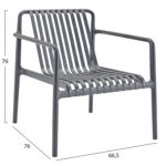 ΠΟΛΥΘΡΟΝΑ LOUNGE ΕΞΩΤ.ΧΩΡΟΥ MALEN HM6626.03 ΓΚΡΙ ΠΟΛΥΠΡΟΠΥΛΕΝΙΟ 66x77x76Υεκ - Image 2