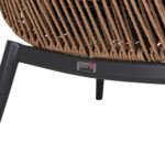 ΠΟΛΥΘΡΟΝΑ LOUNGE ΜΕ ΥΠΟΠΟΔΙΟ REMVAZZO HM6561.01 ΑΛΟΥΜΙΝΙΟ ΓΚΡΙ--WICKER 90x85x96Υεκ - Image 10