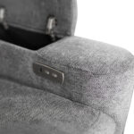 ΣΕΤ ΚΑΝΑΠΕΣ-ΠΟΛΥΘΡΟΝΑ RELAX SYNTHIA HM10736.03 ΓΚΡΙ ΥΦΑΣΜΑ-ΗΛ.ΑΝΑΚΛΙΣΗ [R] - Image 7