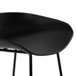 ΣΚΑΜΠΟ ΜΕΤΑΛΛΙΚΟ NAILA HM8450.02 ΜΕ ΚΑΘΙΣΜΑ PP ΜΑΥΡΟ 47x47x83 εκ. - Image 7