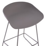 ΣΚΑΜΠΟ ΜΠΑΡ NAILA HM9299.10 ΓΚΡΙ ΜΕΣΑΙΟΥ ΥΨΟΥΣ 44x44x74Yεκ. - Image 7