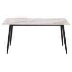 ΤΡΑΠΕΖΙ RAVEN HM18150.04 ΚΕΡΑΜΙΚΟ TOP ΜΕ ΟΨΗ ΛΕΥΚΟ/ΚΑΦΕ ΜΑΡΜΑΡΟ 160x80x74Υεκ. - Image 3