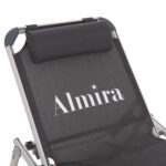ΞΑΠΛΩΣΤΡΑ ΠΑΡΑΛΙΑΣ ΑΛΟΥΜΙΝΙΟΥ ΒΑΡ.ΤΥΠΟΥ ALMIRA HM5054.10 ΓΚΡΙ TEXTILENE 187x59x78Υεκ - Image 8