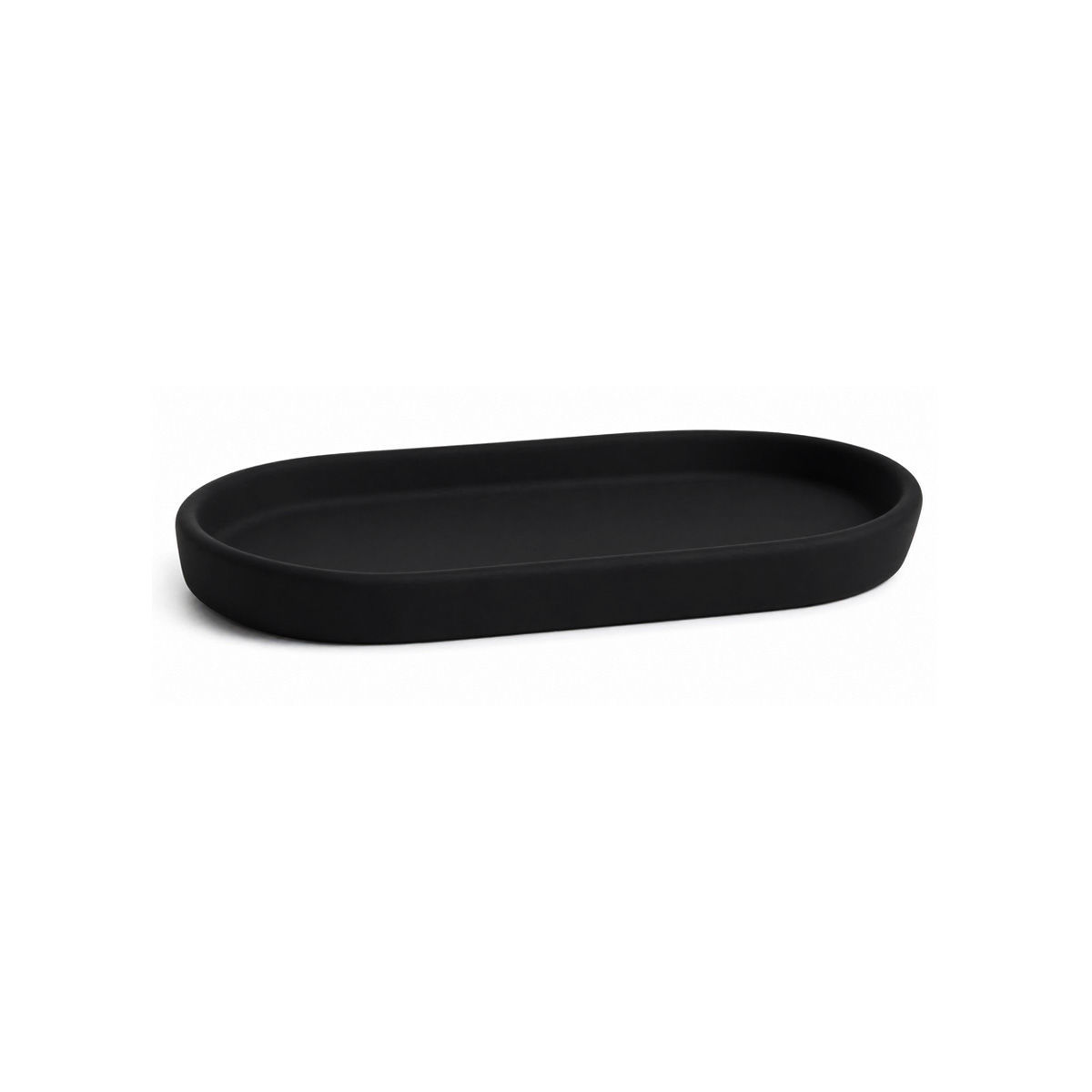 0017030_-fjord-soft- ESTIA ΔΙΣΚΟΣ ΜΠΑΝΙΟΥ FJORD SOFT ΚΕΡΑΜΙΚΟΣ ΜΑΥΡΟ - Image 1
