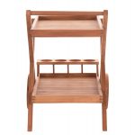 ΔΙΣΚΟΣ ΣΕΡΒΙΡΙΣΜΑΤΟΣ ΣΕ ΤΡΟΛΕΥ ALFRED HM4579 ΞΥΛΟ TEAK--ΦΥΣΙΚΟ 86x56x80Υεκ. - Image 4