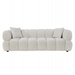 ΚΑΝΑΠΕΣ 3-ΘΕΣΙΟΣ NORIKA HM3331.02 ΕΚΡΟΥ ΥΦΑΣΜΑ 228x91x72Υεκ. - Image 3