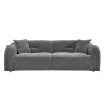 ΚΑΝΑΠΕΣ 3-ΘΕΣΙΟΣ JUNOA HM3333.01 ΓΚΡΙ ΥΦΑΣΜΑ 228x89x74Υεκ - Image 3