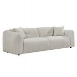 ΚΑΝΑΠΕΣ 3-ΘΕΣΙΟΣ JUNOA HM3333.02 ΕΚΡΟΥ ΥΦΑΣΜΑ 228x89x74Υεκ