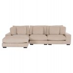 ΚΑΝΑΠΕΣ ΑΡΙΣΤΕΡΗ ΓΩΝΙΑ CRANFIELD HM3287.02L ΜΠΕΖ ΡΙΓΕ ΥΦΑΣΜΑ 315x167(γωνία)x67Υεκ. - Image 3