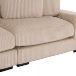ΚΑΝΑΠΕΣ ΑΡΙΣΤΕΡΗ ΓΩΝΙΑ CRANFIELD HM3287.02L ΜΠΕΖ ΡΙΓΕ ΥΦΑΣΜΑ 315x167(γωνία)x67Υεκ. - Image 8