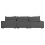 ΚΑΝΑΠΕΣ ΔΕΞΙΑ ΓΩΝΙΑ CRANFIELD HM3287.01R ΓΚΡΙ ΡΙΓΕ ΥΦΑΣΜΑ 315x167(γωνία)x67Υεκ. - Image 5