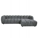 ΚΑΝΑΠΕΣ ΓΩΝΙΑ (ΔΕΞΙΑ) LYKKE HM3326.01R ΓΚΡΙ ΥΦΑΣΜΑ 280x89-165(η γωνία)x70Υεκ - Image 3