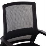 ΚΑΡΕΚΛΑ ΕΠΙΣΚΕΠΤΗ CASTER HM1228.01 PP--MESH--ΜΕΤΑΛΛΟ ΜΑΥΡΟ 46x52x94Υεκ - Image 7