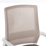 ΚΑΡΕΚΛΑ ΕΠΙΣΚΕΠΤΗ CASTER HM1228.02 ΛΕΥΚΟ ΜΕΤΑΛΛΟ/PP--ΑΝΟΙΧΤΟ ΓΚΡΙ MESH 58x56x93Υεκ - Image 7