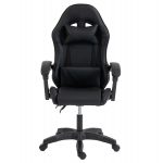 ΚΑΡΕΚΛΑ GAMING STRATUS HM1231.01 ΜΑΥΡΟ PVC--ΜΕ ΜΑΞIΛΑΡΑΚΙΑ ΜΕΣΗΣ/ΚΕΦΑΛΗΣ 62x62x119Υεκ - Image 3