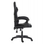 ΚΑΡΕΚΛΑ GAMING STRATUS HM1231.01 ΜΑΥΡΟ PVC--ΜΕ ΜΑΞIΛΑΡΑΚΙΑ ΜΕΣΗΣ/ΚΕΦΑΛΗΣ 62x62x119Υεκ - Image 4