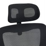 ΚΑΡΕΚΛΑ ΓΡΑΦΕΙΟΥ KESI HM1222.01 ΜΑΥΡO MESH & PP 52x50x122Υεκ. - Image 7