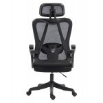 ΚΑΡΕΚΛΑ ΓΡΑΦΕΙΟΥ FRANTIC HM1224.01 ΜΑΥΡO MESH & ΠΟΛΥΠΡΟΠΥΛΕΝΙΟ 60x60x134Υεκ - Image 6