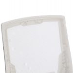 ΚΑΡΕΚΛΑ ΓΡΑΦΕΙΟΥ ZENITH HM1225.02 ΛΕΥΚΟ PP--ΑΝΟΙΧΤΟ ΓΚΡΙ MESH 60x60x92-100Υεκ - Image 8