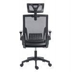 ΚΑΡΕΚΛΑ ΓΡΑΦΕΙΟΥ MATRON HM1226.01 ΜΑΥΡO PP & MESH ΥΦΑΣΜΑ 47x47x128Υεκ - Image 6