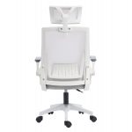 ΚΑΡΕΚΛΑ ΓΡΑΦΕΙΟΥ MATRON HM1226.02 ΛΕΥΚΟ PP--ΑΝΟΙΧΤΟ ΓΚΡΙ MESH 47x47x128Υεκ - Image 6