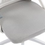 ΚΑΡΕΚΛΑ ΓΡΑΦΕΙΟΥ MATRON HM1226.02 ΛΕΥΚΟ PP--ΑΝΟΙΧΤΟ ΓΚΡΙ MESH 47x47x128Υεκ - Image 9
