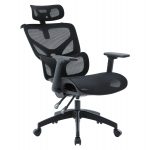 ΚΑΡΕΚΛΑ ΓΡΑΦΕΙΟΥ APEX HM1227.01 ΜΑΥΡO MESH & PP 68x68x120-130Υεκ - Image 5