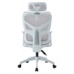 ΚΑΡΕΚΛΑ ΓΡΑΦΕΙΟΥ APEX HM1227.02 ΛΕΥΚΟ PP--ΑΝΟΙΧΤΟ ΓΚΡΙ MESH 68x68x120-130Υεκ - Image 7