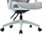 ΚΑΡΕΚΛΑ ΓΡΑΦΕΙΟΥ APEX HM1227.02 ΛΕΥΚΟ PP--ΑΝΟΙΧΤΟ ΓΚΡΙ MESH 68x68x120-130Υεκ - Image 10