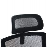 ΚΑΡΕΚΛΑ ΓΡΑΦΕΙΟΥ VELOCITY HM1229.01 ΜΑΥΡO MESH & PP 61x62x123Υεκ - Image 7