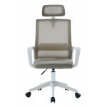 ΚΑΡΕΚΛΑ ΓΡΑΦΕΙΟΥ VELOCITY HM1229.02 ΛΕΥΚΟ PP--ΑΝΟΙΧΤΟ ΓΚΡΙ MESH 61x62x123Υεκ - Image 3
