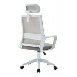 ΚΑΡΕΚΛΑ ΓΡΑΦΕΙΟΥ VELOCITY HM1229.02 ΛΕΥΚΟ PP--ΑΝΟΙΧΤΟ ΓΚΡΙ MESH 61x62x123Υεκ - Image 5