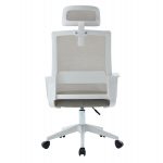 ΚΑΡΕΚΛΑ ΓΡΑΦΕΙΟΥ VELOCITY HM1229.02 ΛΕΥΚΟ PP--ΑΝΟΙΧΤΟ ΓΚΡΙ MESH 61x62x123Υεκ - Image 6
