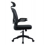 ΚΑΡΕΚΛΑ ΓΡΑΦΕΙΟΥ FLOATER HM1230.01 ΜΑΥΡO MESH & PP 62x62x106-116Υεκ - Image 4