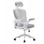 ΚΑΡΕΚΛΑ ΓΡΑΦΕΙΟΥ FLOATER HM1230.02 ΛΕΥΚΟ PP--ΑΝΟΙΧΤΟ ΓΚΡΙ MESH 62x62x106-116Υεκ - Image 5