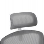 ΚΑΡΕΚΛΑ ΓΡΑΦΕΙΟΥ FLOATER HM1230.02 ΛΕΥΚΟ PP--ΑΝΟΙΧΤΟ ΓΚΡΙ MESH 62x62x106-116Υεκ - Image 7