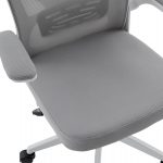 ΚΑΡΕΚΛΑ ΓΡΑΦΕΙΟΥ FLOATER HM1230.02 ΛΕΥΚΟ PP--ΑΝΟΙΧΤΟ ΓΚΡΙ MESH 62x62x106-116Υεκ - Image 8
