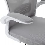 ΚΑΡΕΚΛΑ ΓΡΑΦΕΙΟΥ FLOATER HM1230.02 ΛΕΥΚΟ PP--ΑΝΟΙΧΤΟ ΓΚΡΙ MESH 62x62x106-116Υεκ - Image 9