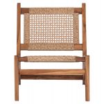 ΚΑΡΕΚΛΑ LOUNGE LUKILLA HM9913 ΞΥΛΟ TEAK ΣΕ ΦΥΣΙΚΟ--ΣΥΝΘ.ΣΧΟΙΝΙ ΜΠΕΖ 55,5x74x65Υεκ. - Image 3