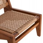 ΚΑΡΕΚΛΑ LOUNGE LUKILLA HM9913 ΞΥΛΟ TEAK ΣΕ ΦΥΣΙΚΟ--ΣΥΝΘ.ΣΧΟΙΝΙ ΜΠΕΖ 55,5x74x65Υεκ. - Image 8