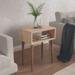 ΚΟΜΟΔΙΝΟ TODD HM18183.03 ΜΕΛΑΜΙΝΗ ΣΟΝΑΜΑ-ΠΟΔΙΑ ΣΕ ΦΥΣΙΚΟ 45x30x58Υεκ. - Image 2