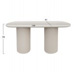 ΚΟΝΣΟΛΑ KENJI HM6584.02 FIBER CEMENT ΣΕ ΑΝΟΙΧΤΟ ΜΠΕΖ--140x40x78Υεκ. - Image 2