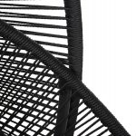 ΚΡΕΜΑΣΤΗ ΦΩΛΙΑ RULER HM6083 ΜΑΥΡΟ ΜΕΤΑΛΛΟ ΚΑΙ ΣΥΝΘ.RATTAN-ΓΚΡΙ ΜΑΞΙΛΑΡΙ 120x110x190Υ - Image 8