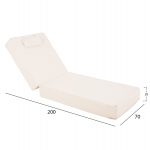 ΜΑΞΙΛΑΡΙ ΞΑΠΛΩΣΤΡΑΣ TEXTILENE SIFNOS ΜΠΕΖ HM11761.02 200(120+80)x70x20Yεκ. - Image 2